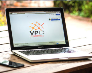 Interfaz de VP Connect en un ordenador portátil